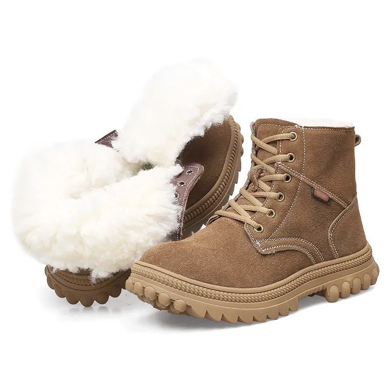 Non-slip Comfortable Wear-resistant Snow Boots Wool Boots