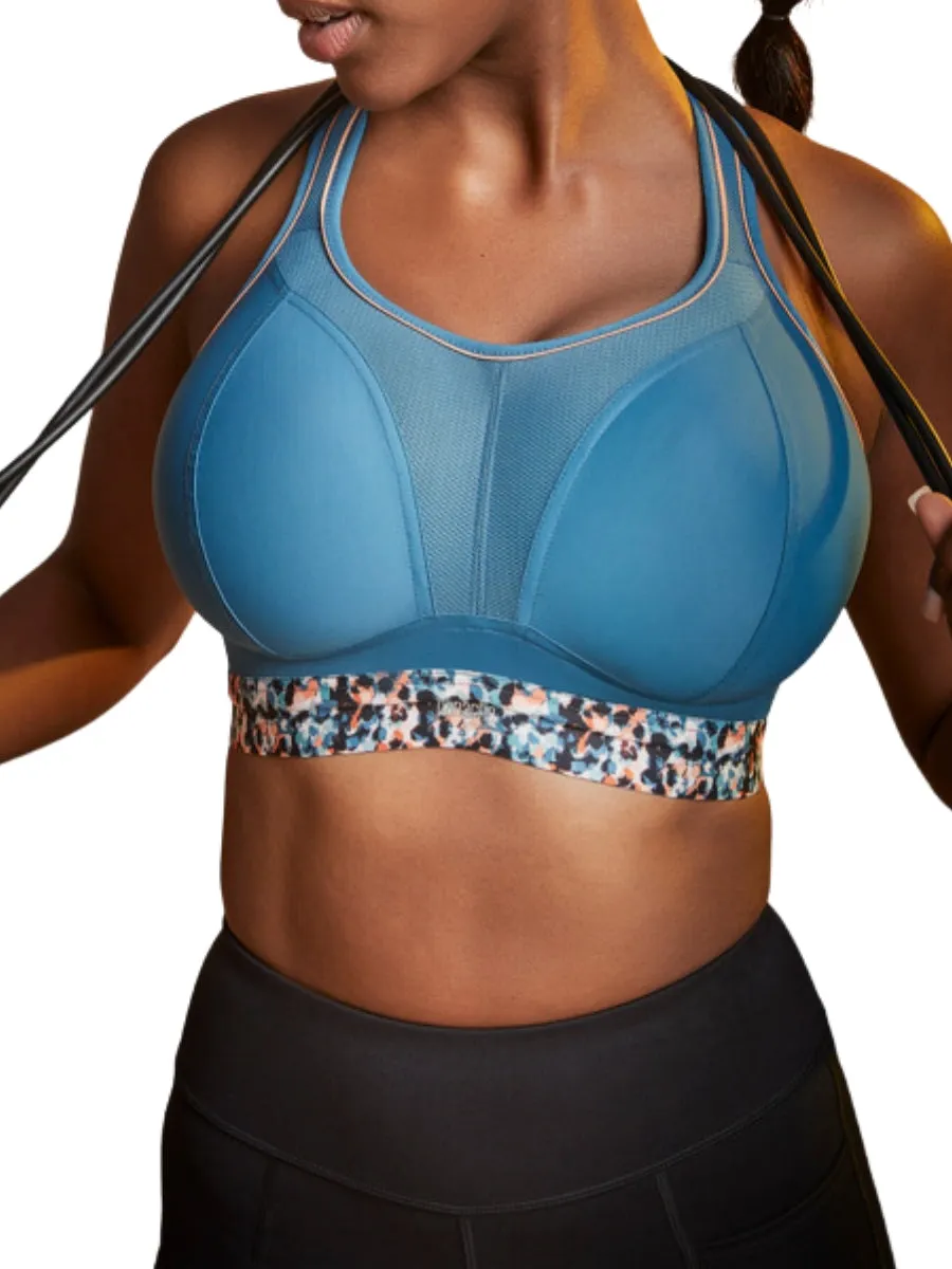 Non Wired Racerback Sports Bra - Animal Abstract