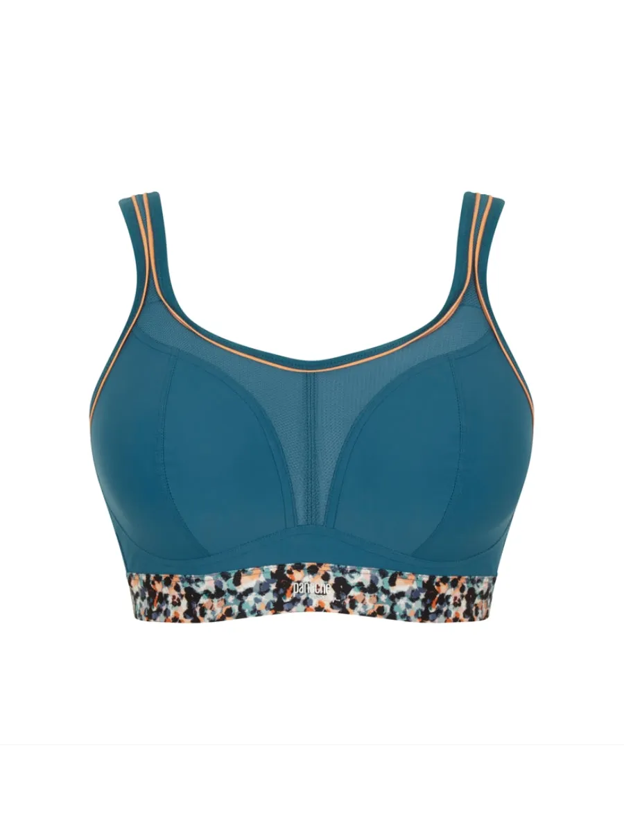 Non Wired Racerback Sports Bra - Animal Abstract