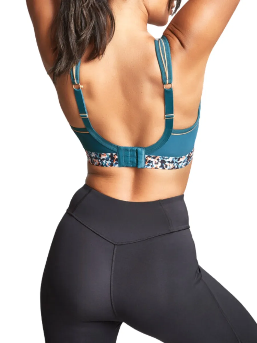 Non Wired Racerback Sports Bra - Animal Abstract