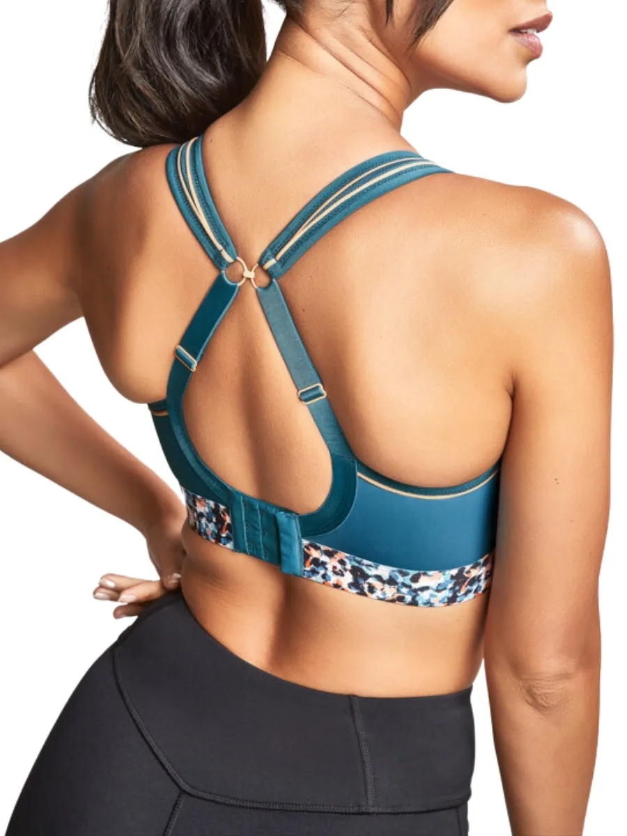 Non Wired Racerback Sports Bra - Animal Abstract