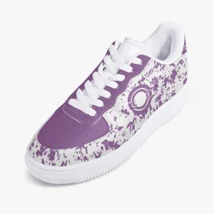 OOTAMAWAE Original Brand Low-Top Leather Sports Sneakers Air Purple paint