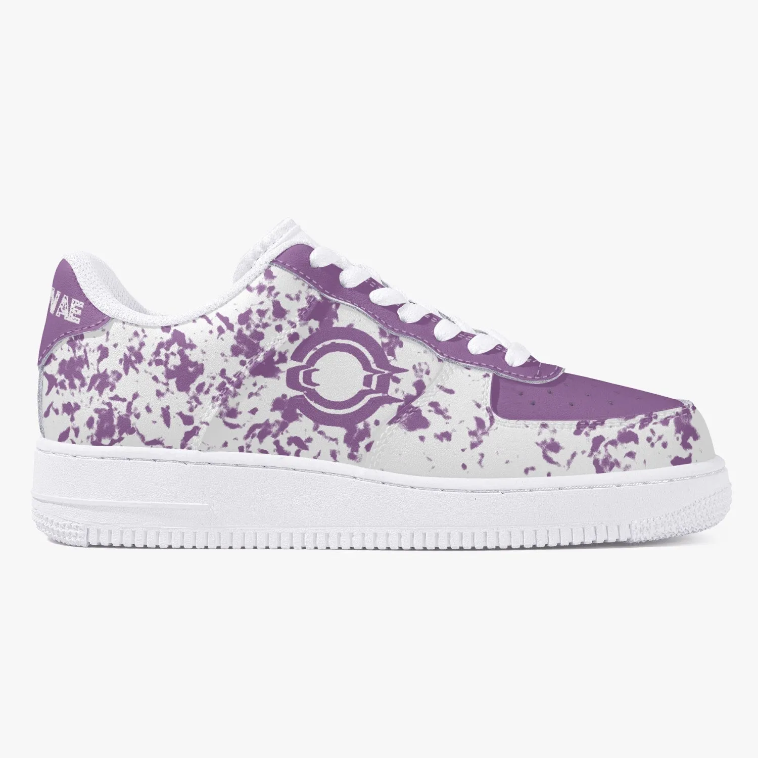 OOTAMAWAE Original Brand Low-Top Leather Sports Sneakers Air Purple paint