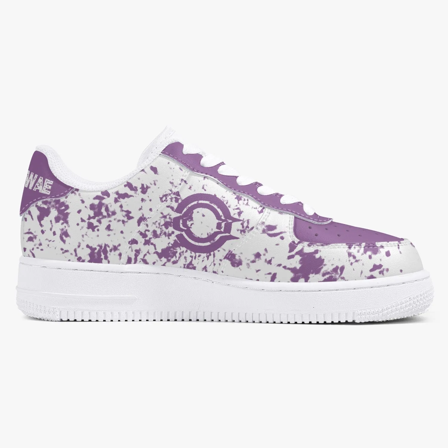 OOTAMAWAE Original Brand Low-Top Leather Sports Sneakers Air Purple paint