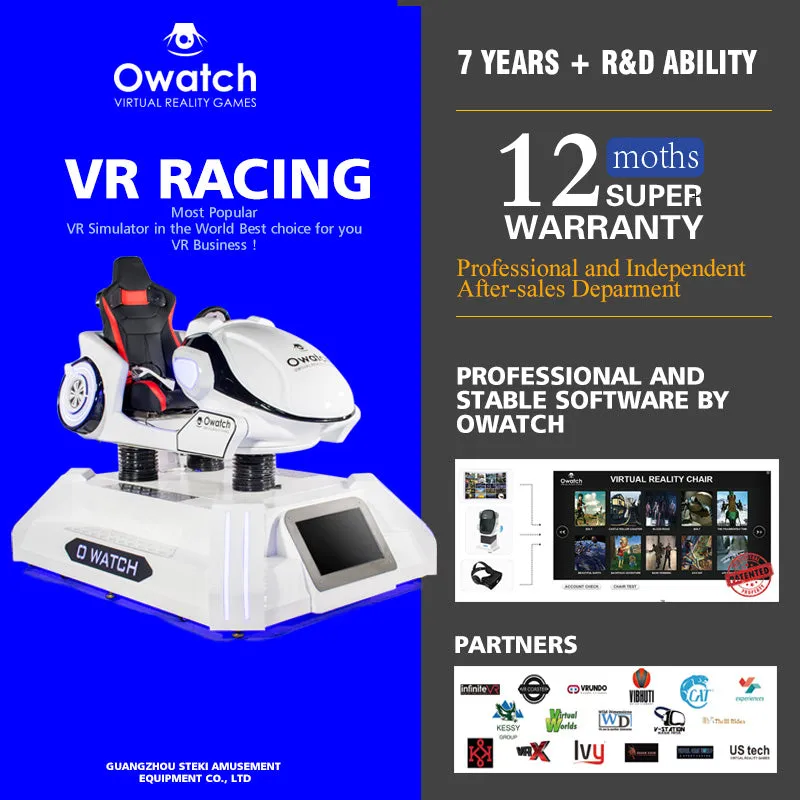 Owatch 9D VR Racing Car Driving Simulator Virtual Reality Race Games Machine, View 9D VR Racing, Owatch Product Details from Guangzhou Steki Amusement Equipment Co., Ltd. on Alibaba.com