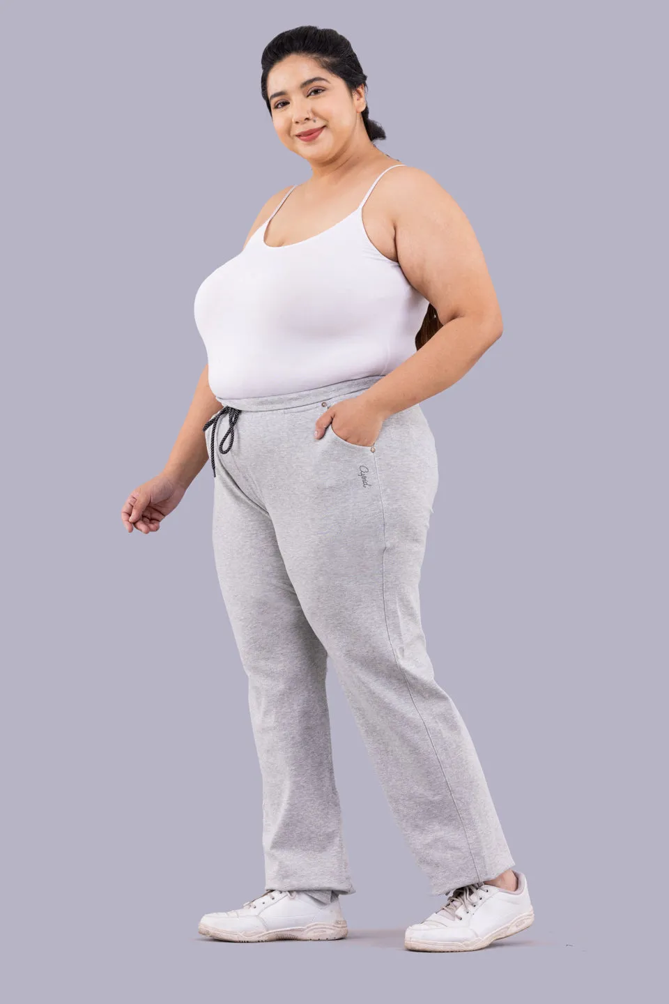 Plus Size Stretchable Track Pant For Women – Cotton Lycra  Pack Of 3