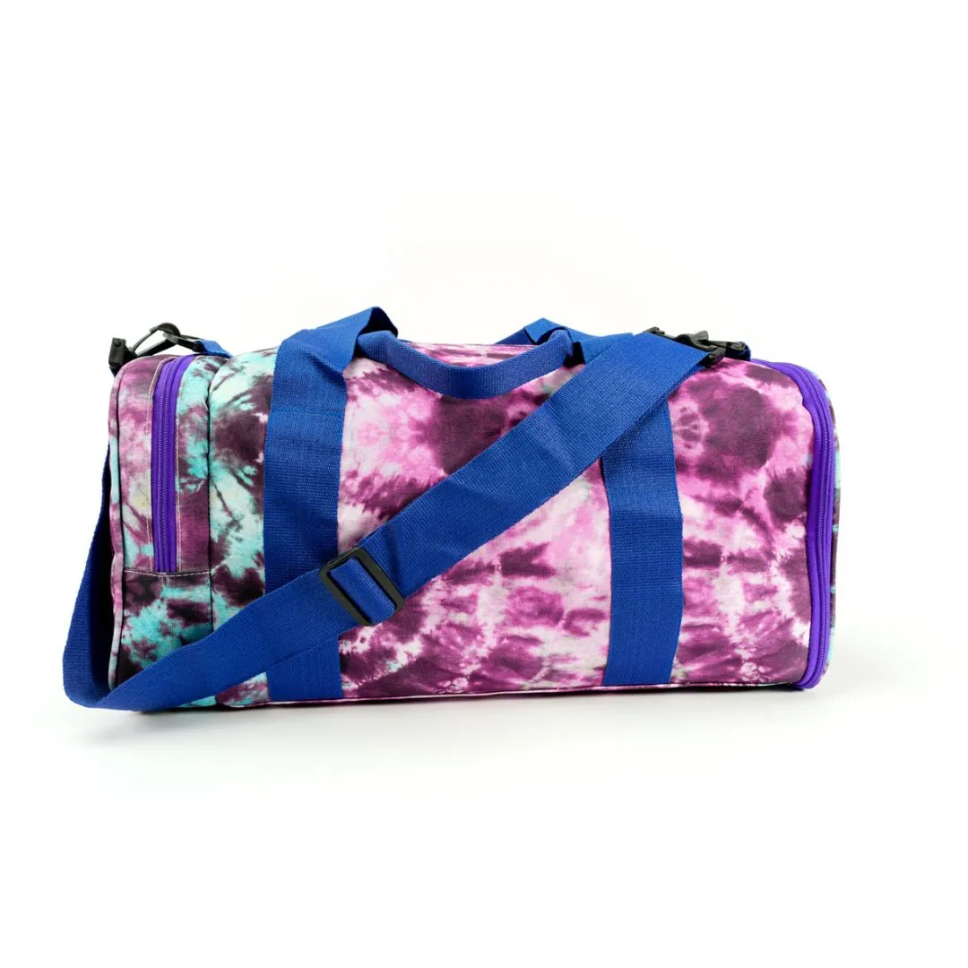 Purple Tie Dye Duffle Bag