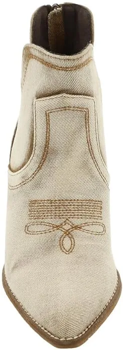 "Smoke Show" Corkys Beige Denim Bootie