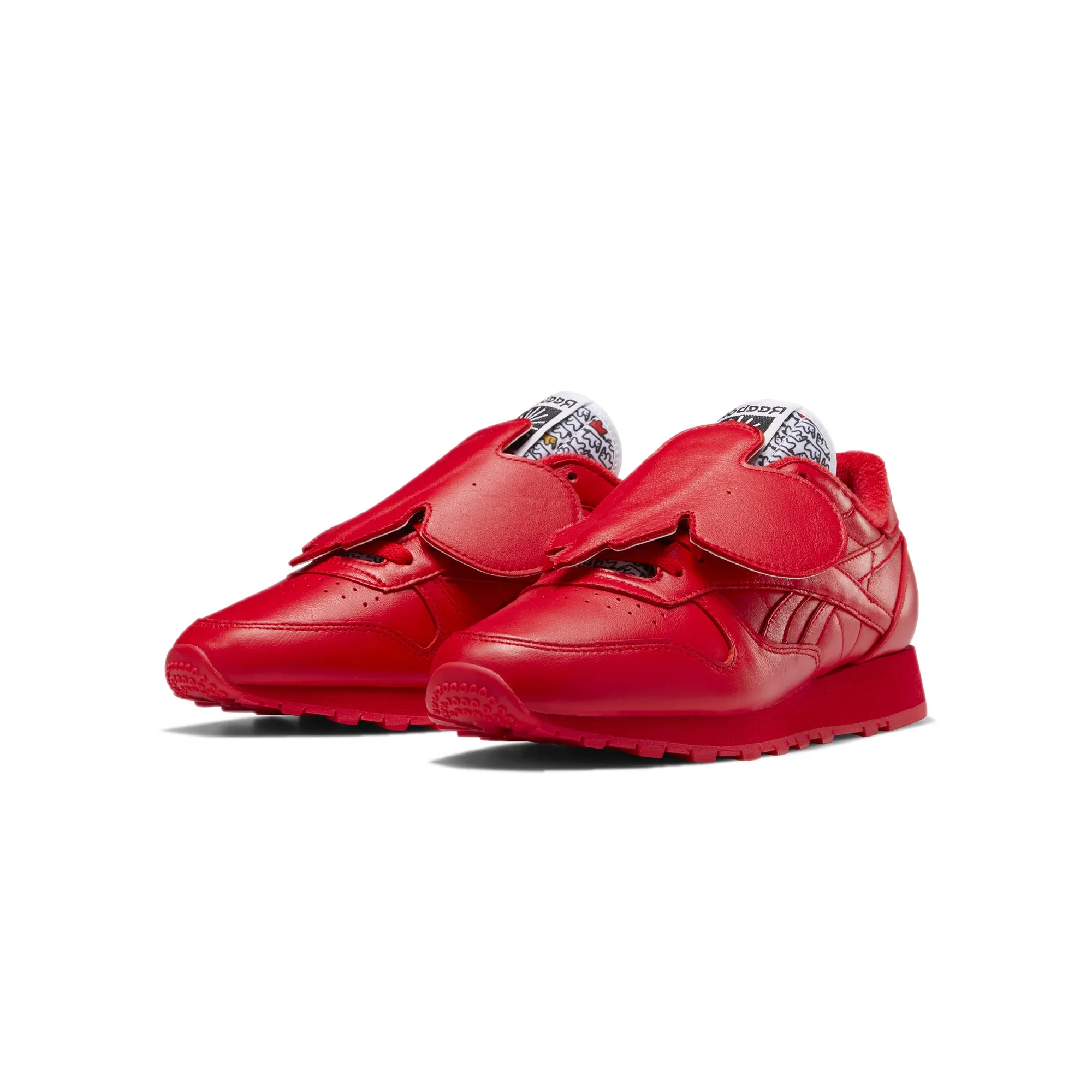 Reebok x Eames Mens Classic Leather Shoes Vector Red