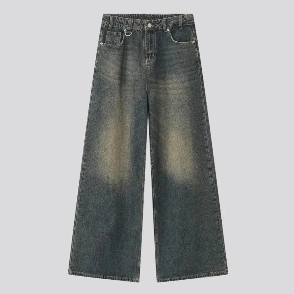 Retro sanded jeans
 for men