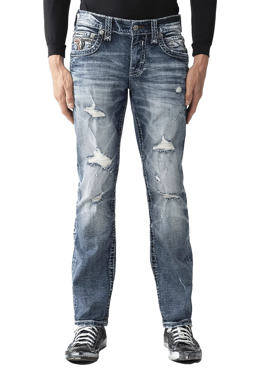 Rock Revival Men's Clyde J202 Straight Jeans