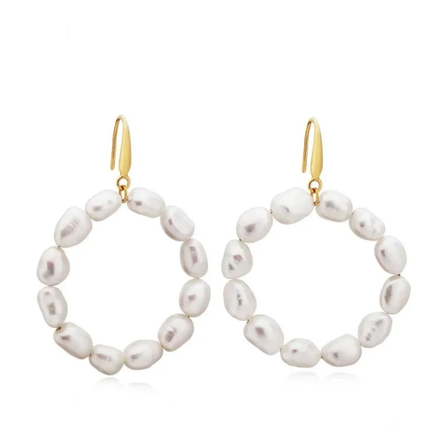 Seychelles Pearl Earrings | Sahira Jewelry