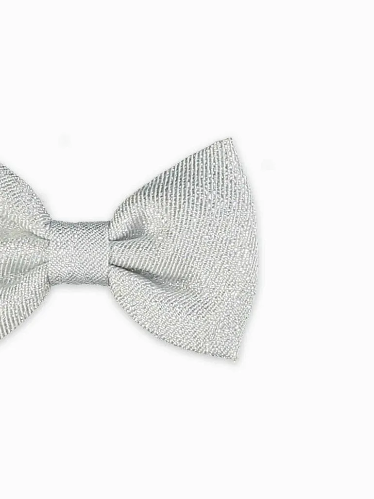 Silver Small Bow Girl Clip