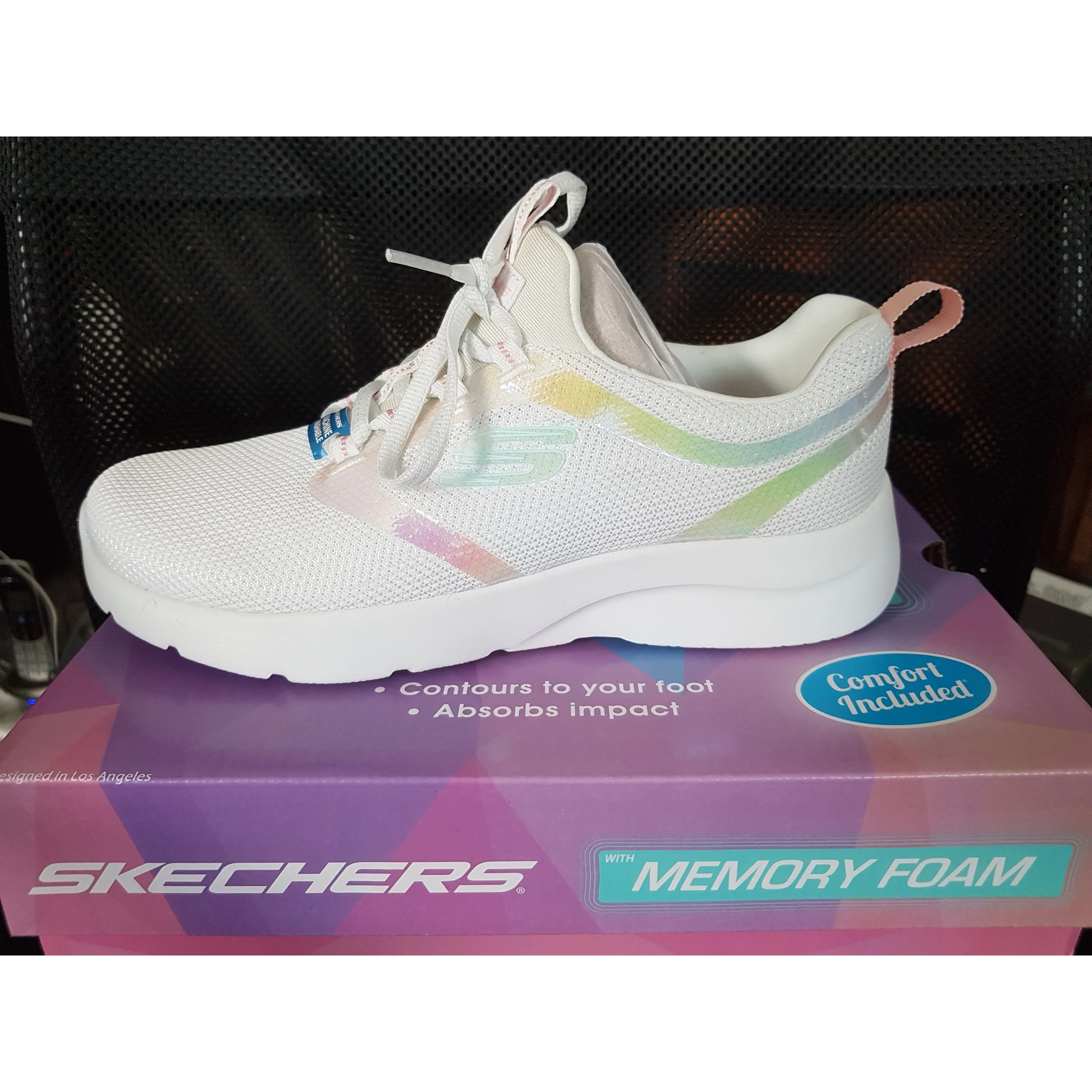 Skechers trainers Dynamight 2.0 Women Memory Foam Sneakers 149694wpk WHITE