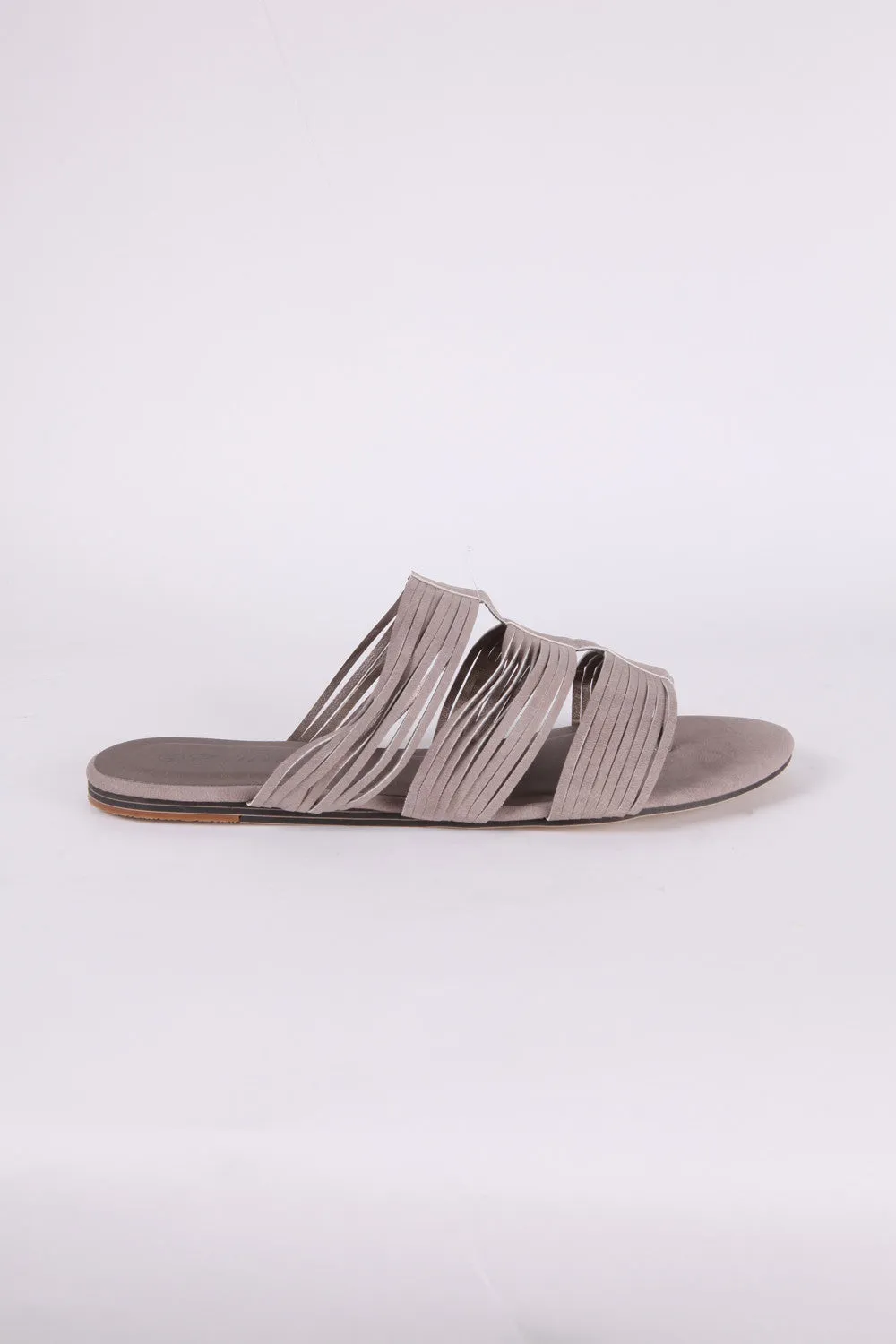 Slashed Slipper Style Sandal