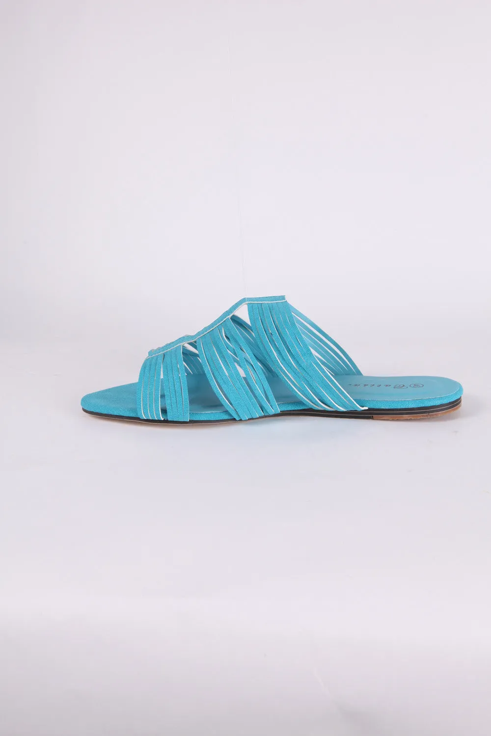 Slashed Slipper Style Sandal