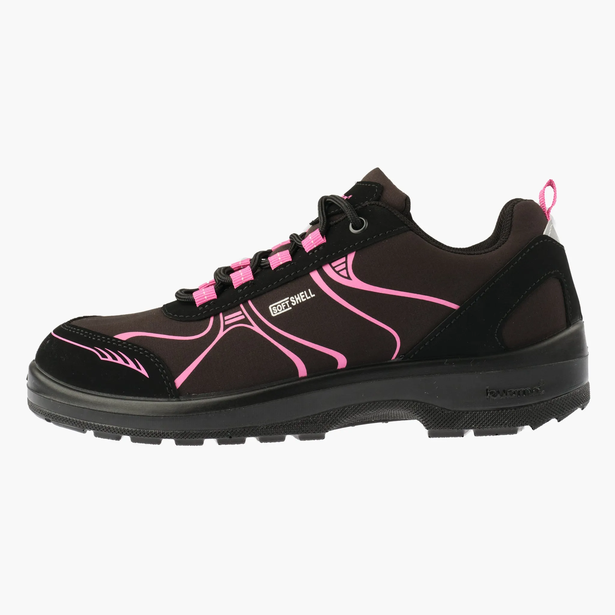 Softshell sneakers Soft, Black/Fuxia