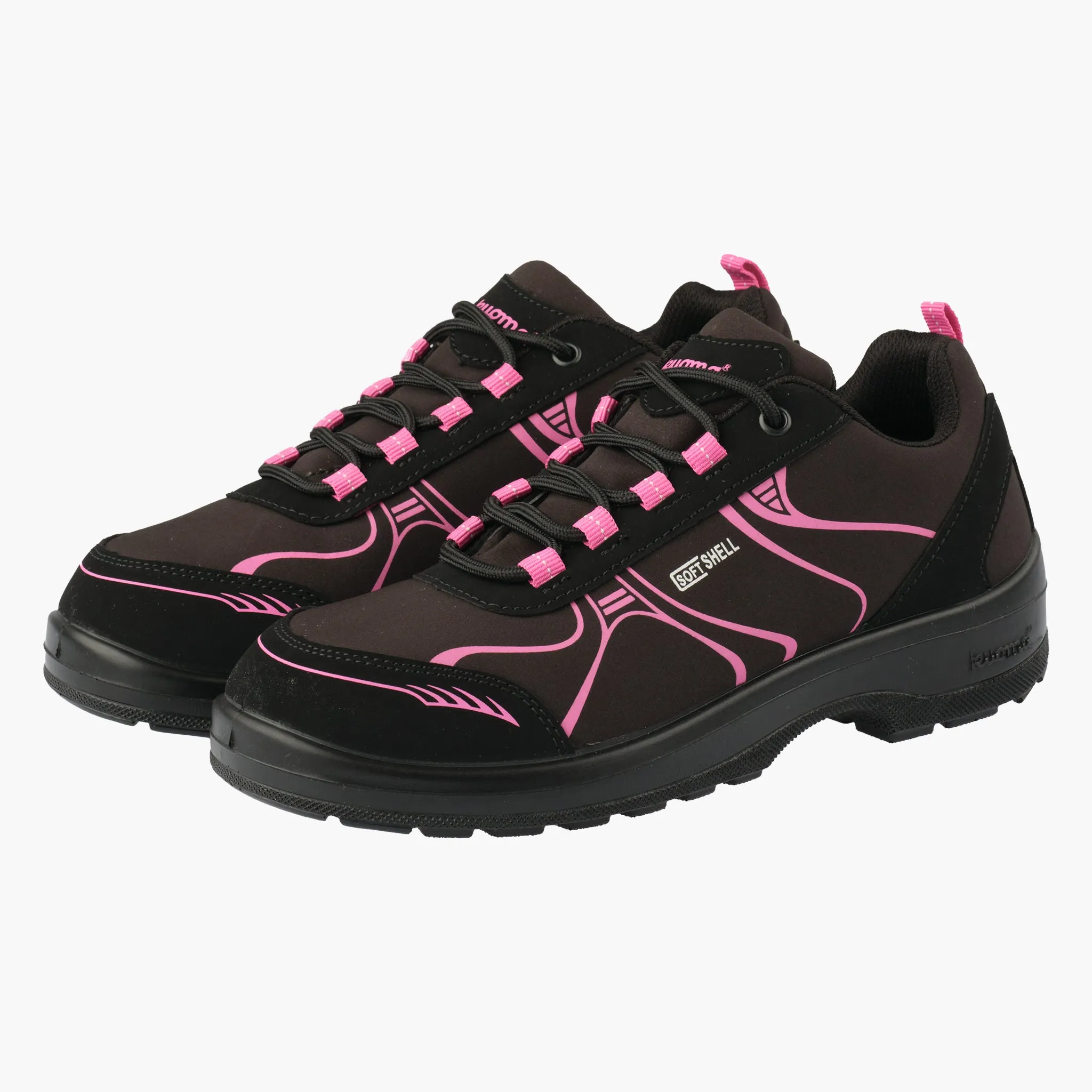 Softshell sneakers Soft, Black/Fuxia