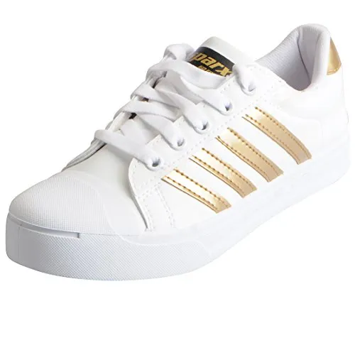 Sparx Women's White Golden Sneakers (SD0111L_WHGO0006), 6 UK, 6 UK