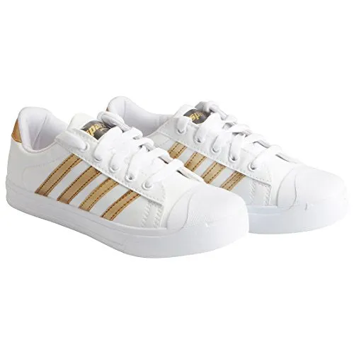 Sparx Women's White Golden Sneakers (SD0111L_WHGO0006), 6 UK, 6 UK