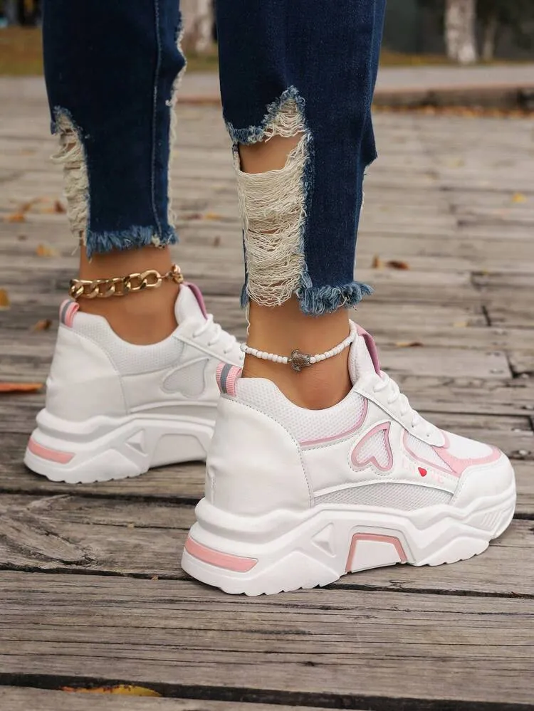 Sporty Outdoor Lace-Up Sneakers