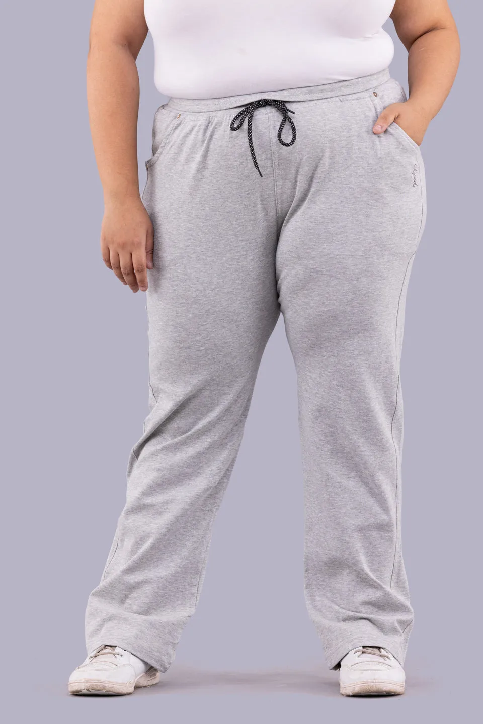 Stretchable Track Pant For Women - Cotton Lycra - (M TO 5XL)