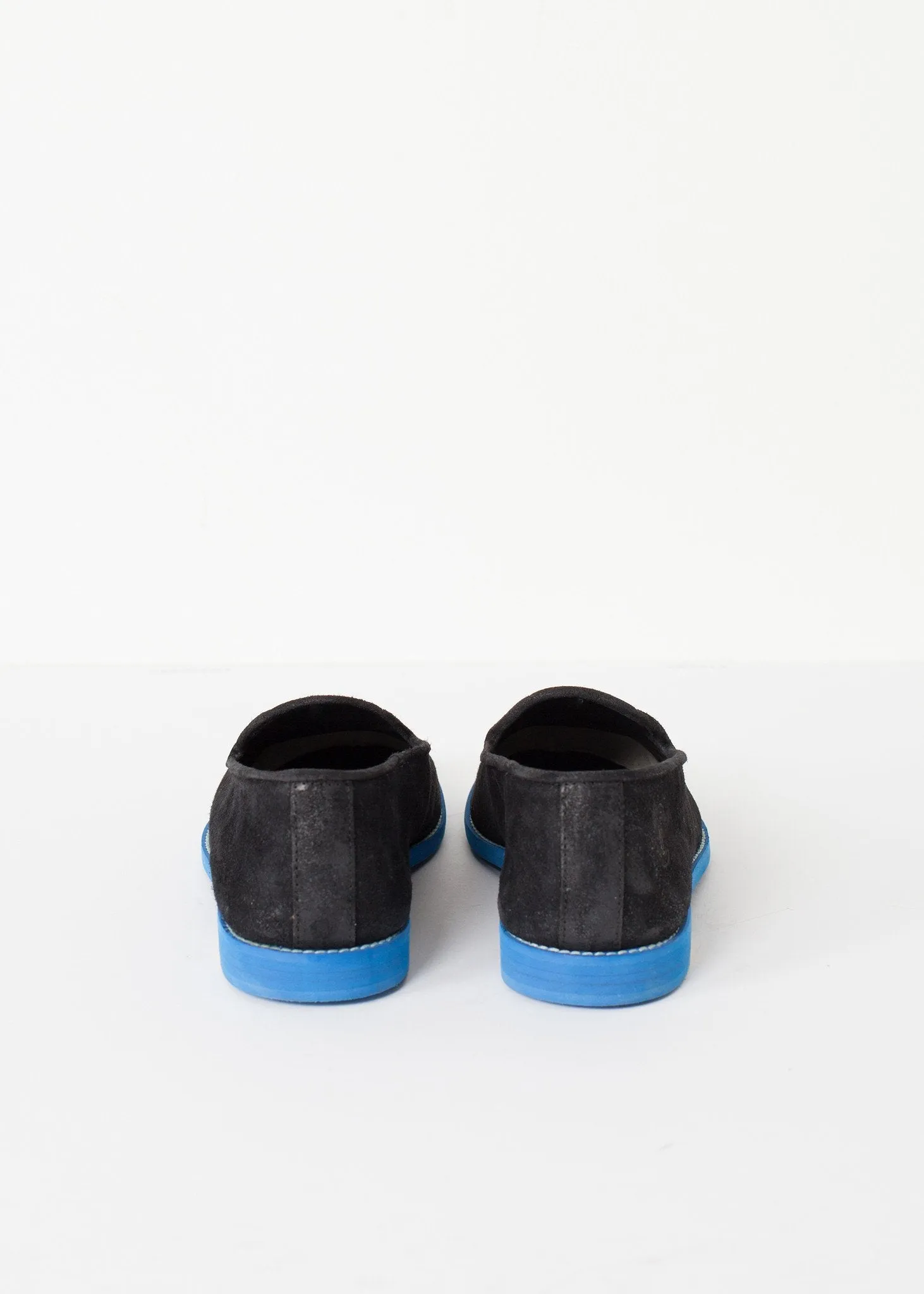 Suede Loafers - Black/Blue