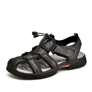 Summer Outdoor Genuine Leather Casual Sports Sandals Men Roman Trekking Beach Sandalias Male Breathable Water Sneakers