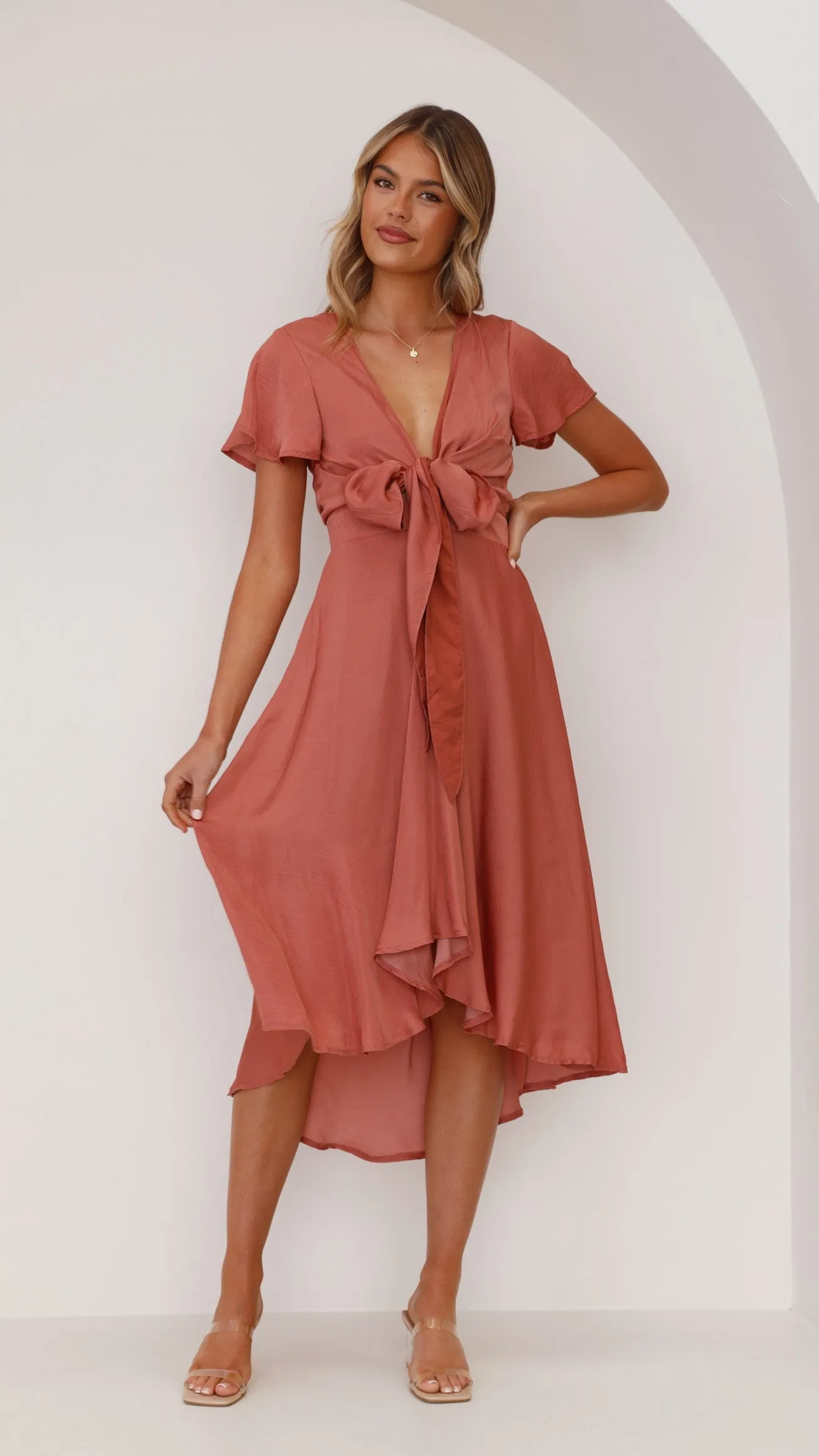 Sunny Daze Dress - Baked Rose