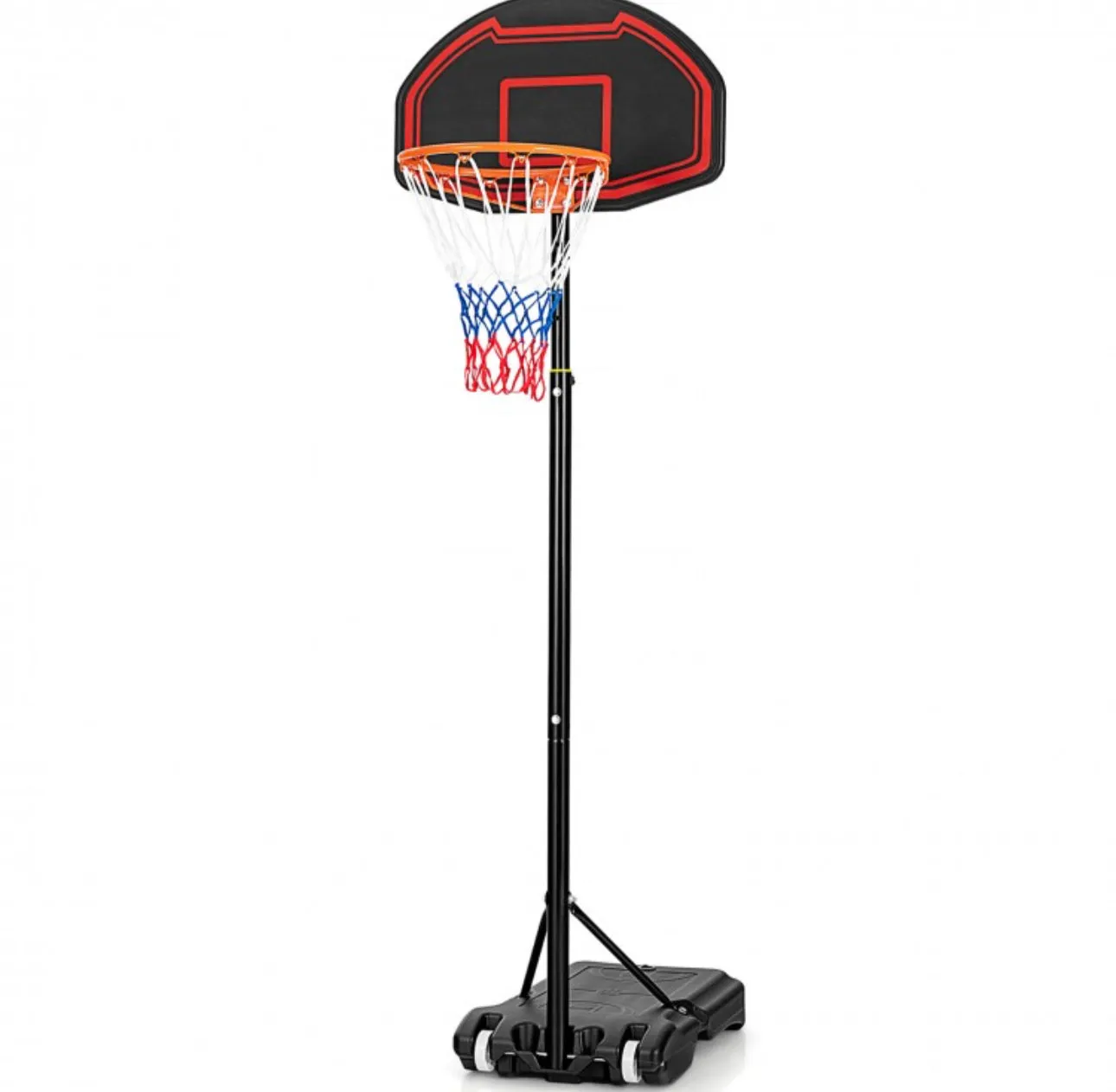 Super Cool 5-Level Adjustment Height Basketball Net Hoop Stand For Kids | 5.1-6.9FT | Heavy Duty Net | Wheels | Indoor | Outdoor