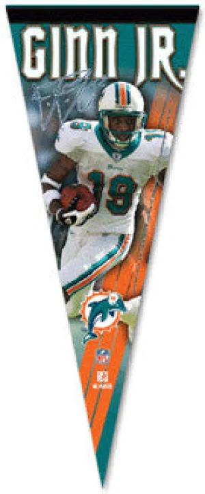 Ted Ginn Jr. "Signature" Premium Felt Pennant (L.E. /2008)