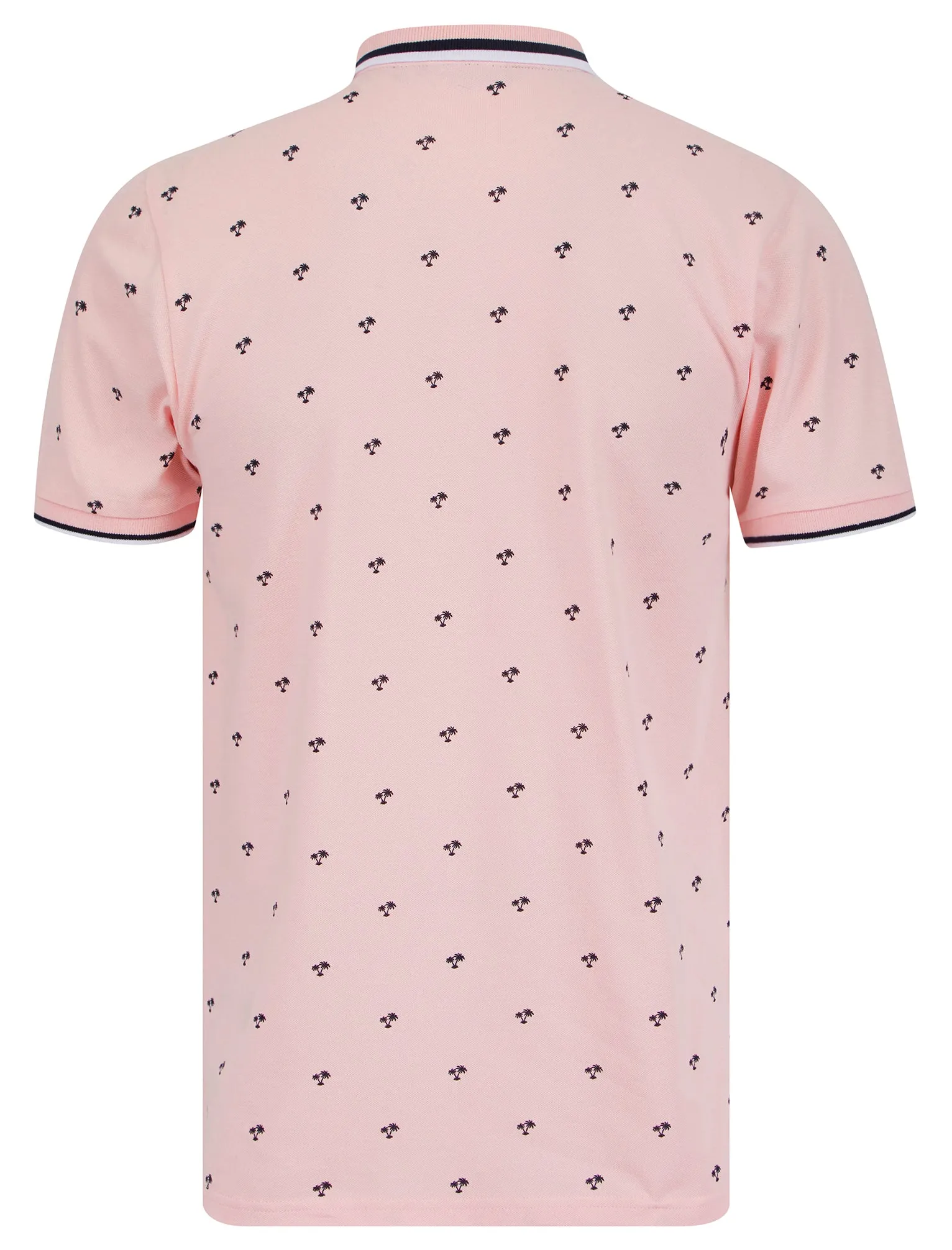 Tierra Cotton Pique Tropical Hawaiian Print Polo Shirt in Pinkesque - Tokyo Laundry