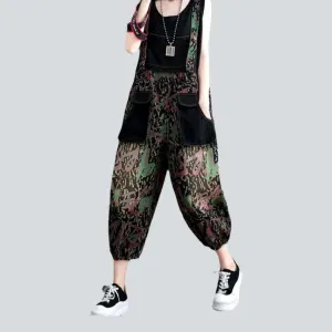 Trendy painted baggy dungaree for women