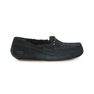 UGG Ansley Studded Black Slippers - Women's