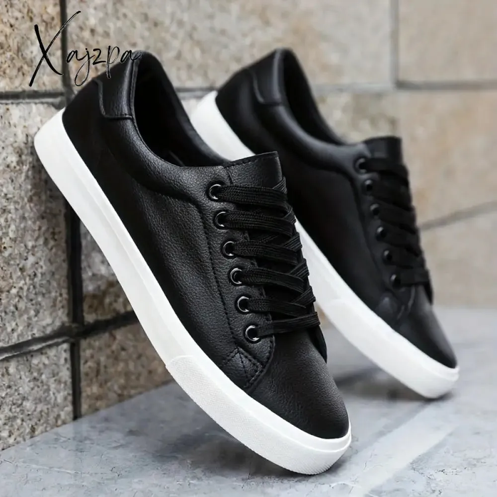 Ultra-Comfortable Classic Mens Sneakers - Secure Lace-Up, Sporty yet Refined Style - Fashion-Forward Casual Wear, Perfectly Versatile - Dashing Black & White Options, Ready to Ship