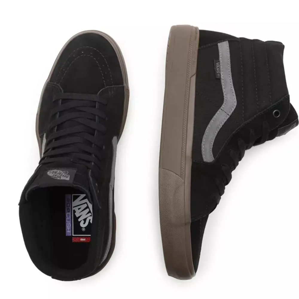 Vans BMX Sk8- Hi Skate Shoes  - Black/Dark Gum