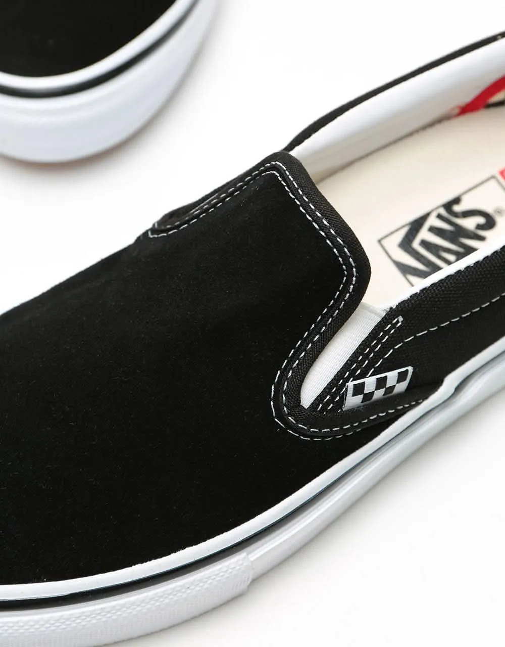 Vans Skate Slip-On Shoes - Black/White