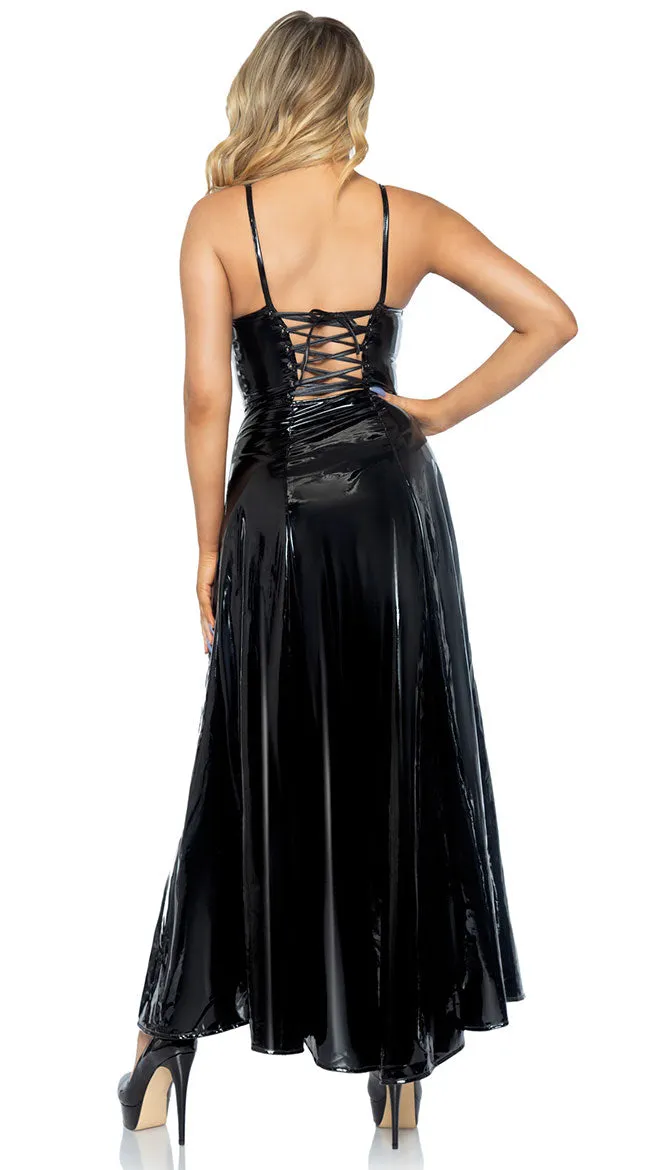 Wet Look Ball Gown