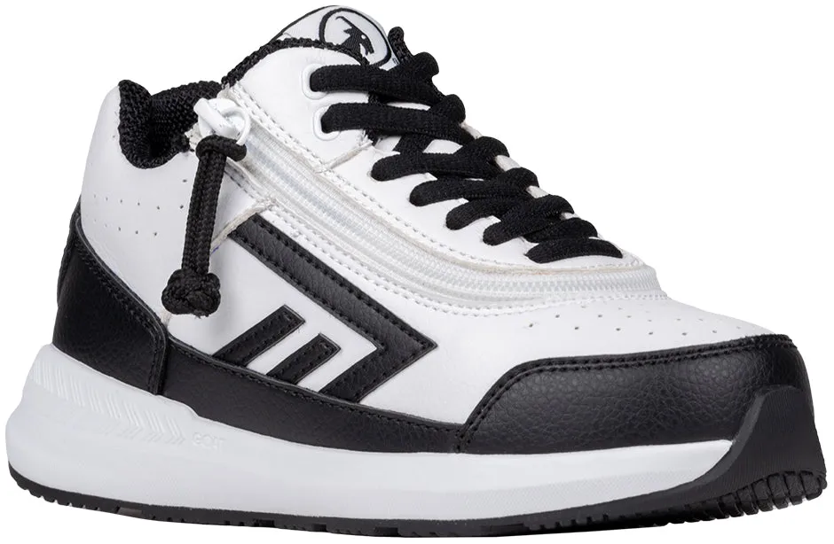 White/Black BILLY Goat Hoop AFO-Friendly Shoes