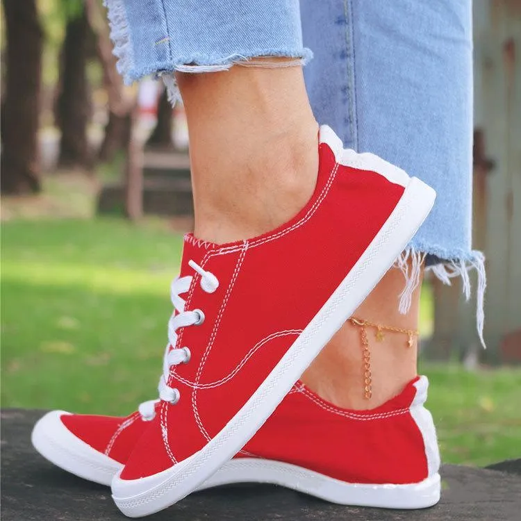 Women summer outdoor casual yellow slip on sneakers