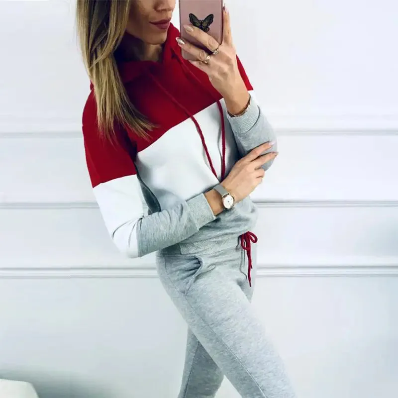 Women's Hooded Suit Tracksuit Two-piece