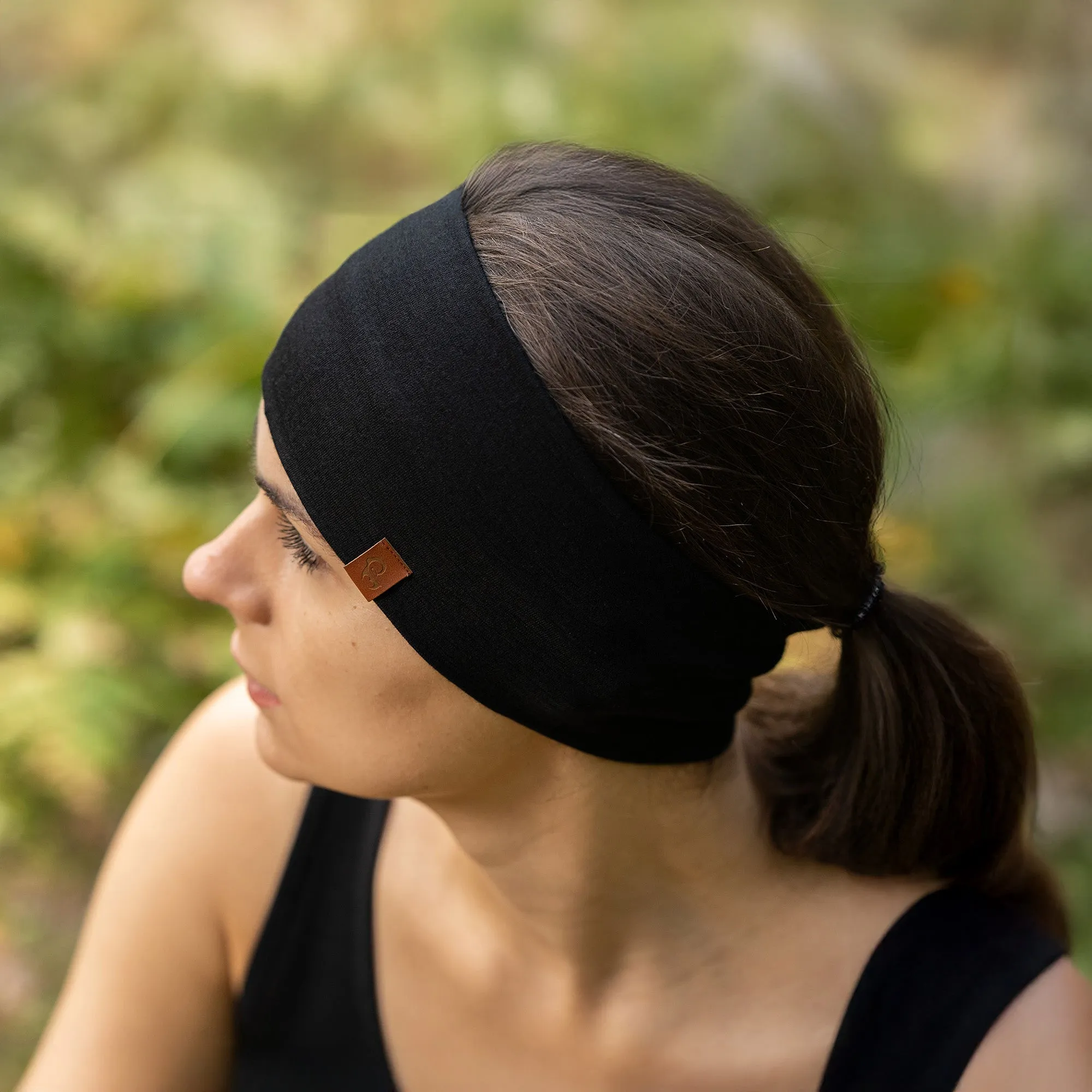 Women's Merino Headband Black